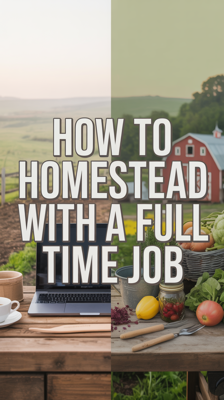 How to Homestead With a Full Time Job: The Complete, Time-Smart Guide
