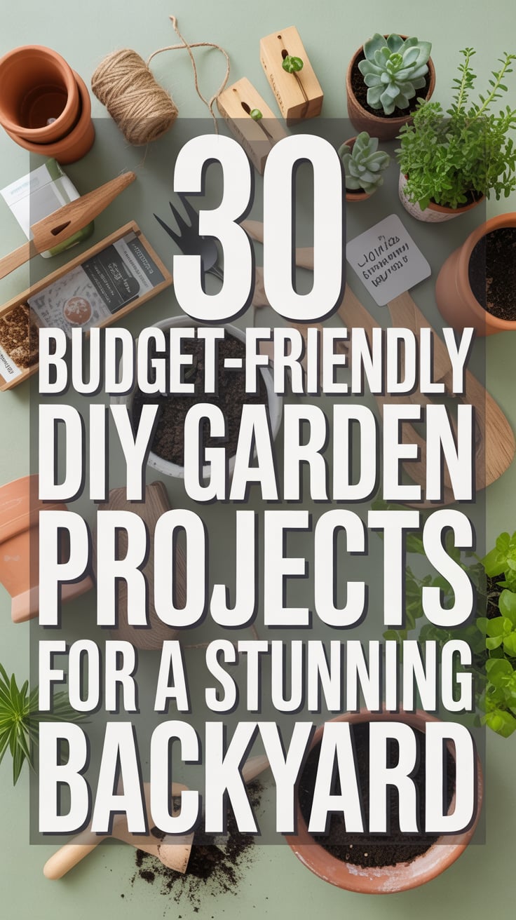 30 Budget-Friendly DIY Garden Projects for a Stunning Backyard