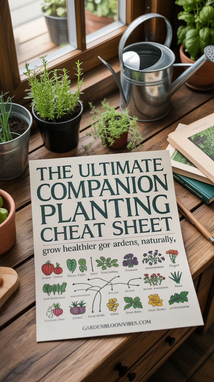 The Ultimate Companion Planting Cheat Sheet: Grow Healthier Gardens, Naturally