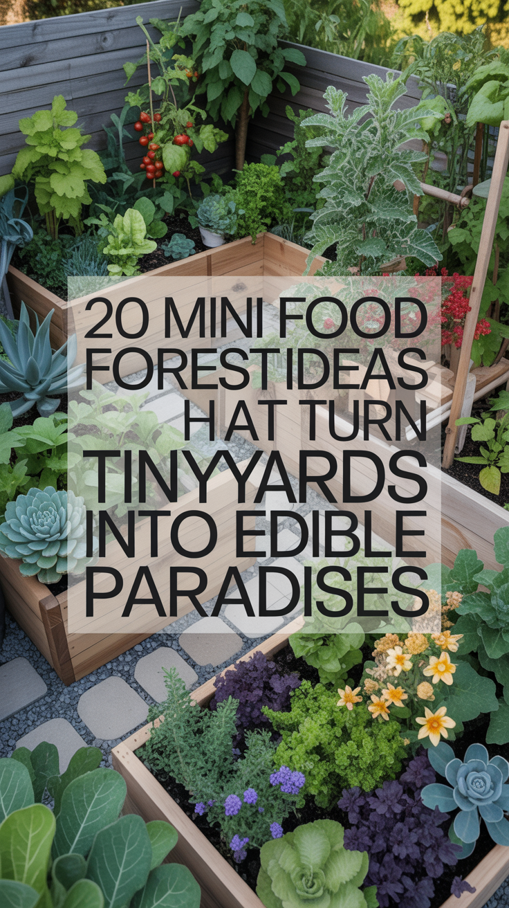 20 Mini Food Forest Ideas That Turn Tiny Yards Into Edible Paradises