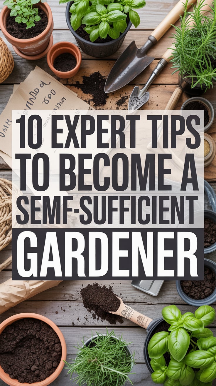 10 Expert Tips to Become a Self-Sufficient Gardener