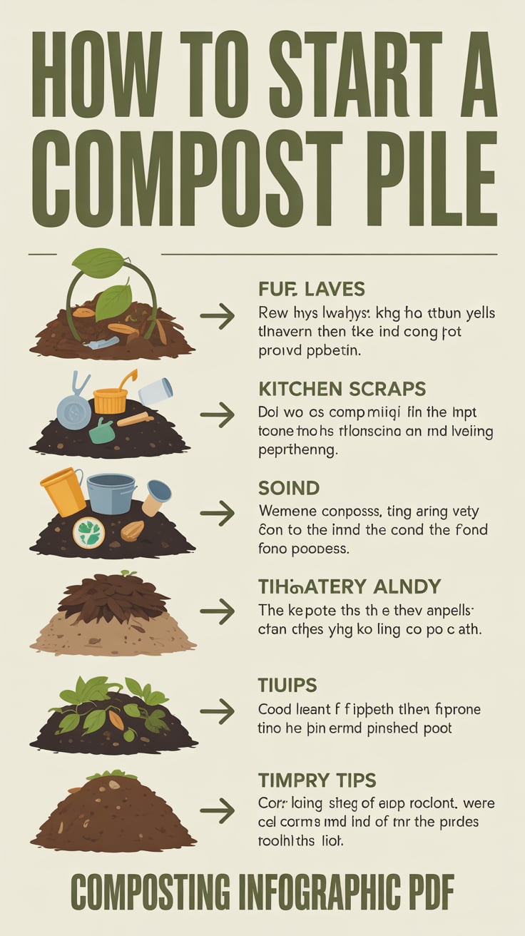 How To Start A Compost Pile (+ Composting Infographic PDF)